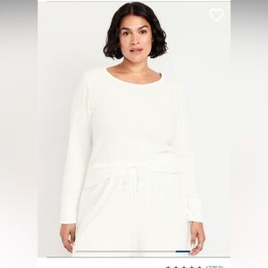 Old navy waffle knit pajama top